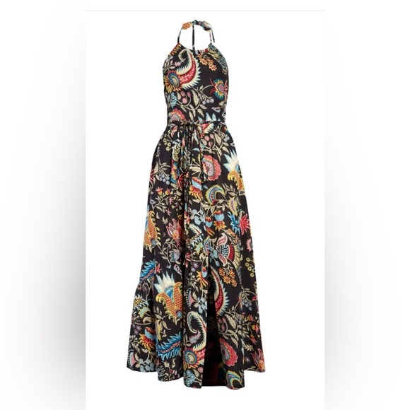 Rachel Comey Sazerac Cotton Halter Dress in Black Paisley New - Picture 14 of 17